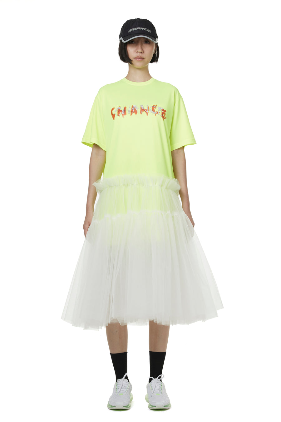 Neon Green CHANCE Dry Tulle Tunic