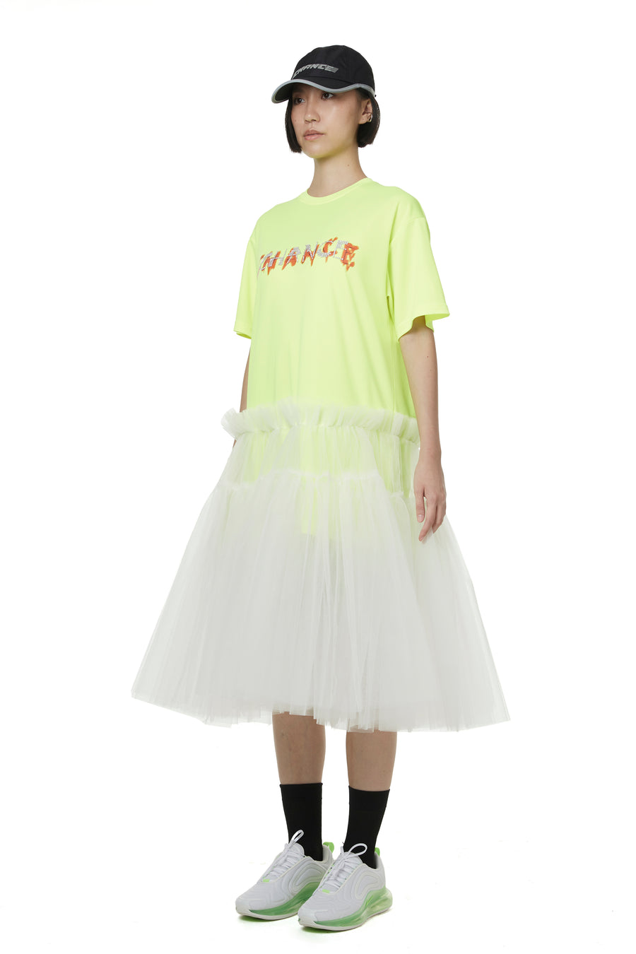 Neon Green CHANCE Dry Tulle Tunic
