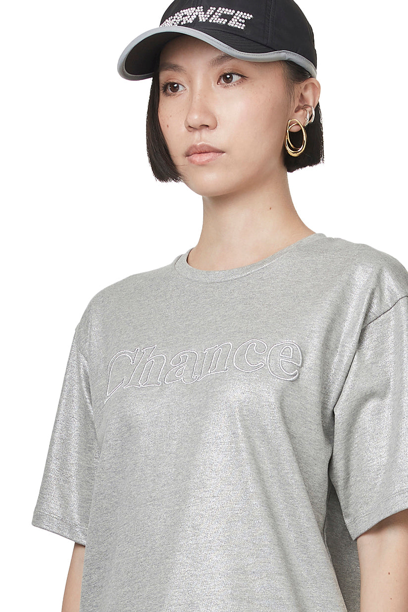 Metallic Embroidery T-shirt