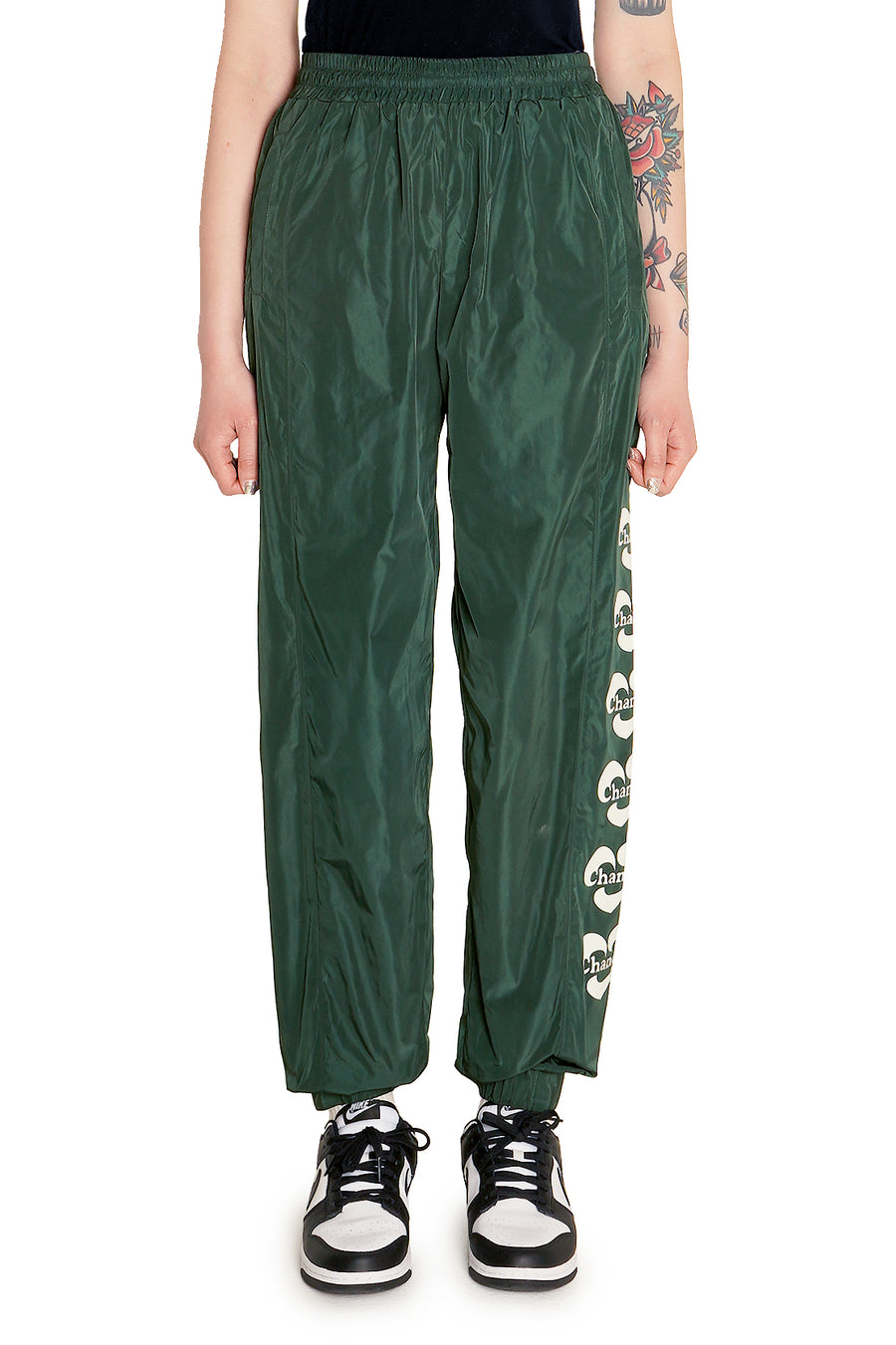 Isadora Silk Blend Green Track Pants | rag & bone