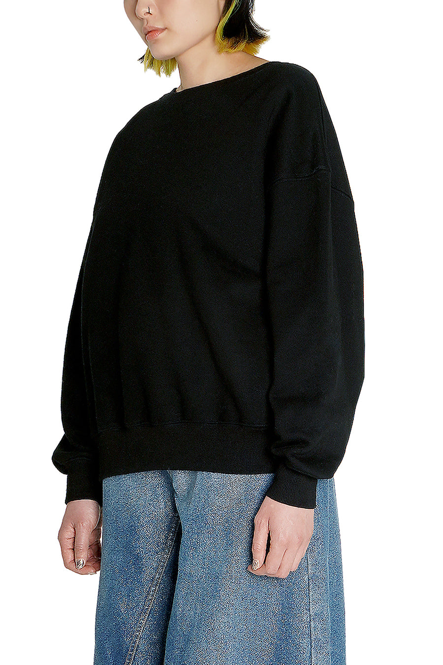 Black Back Lace Up Sweatshirt